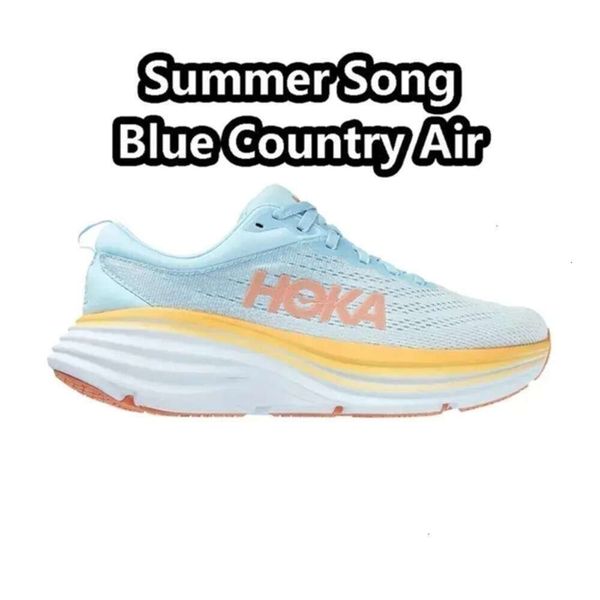 

Hokashoes Running Shoes Womens Platform Sneakers One Bondi 8 Men Blakc White Harbor Mens Women Trainers Runnners 36-45, Blue