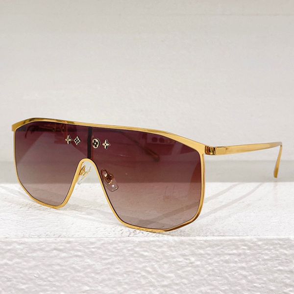 

Hot Mens Womens Designer Golden Mask Sunglasses Z1852 Womens Retro Vanguard Goggles Casual Style 100% UV Resistant CR39 Designer Outdoor Fashion Sunglasses