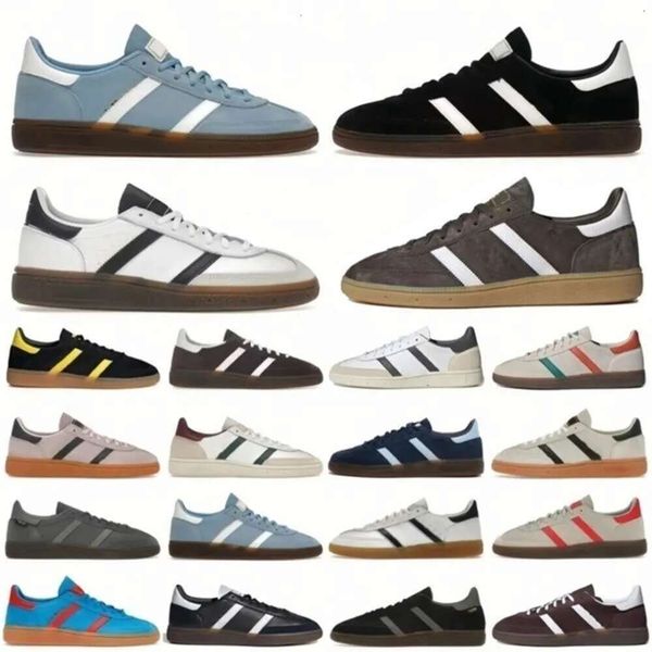 

Free Shipping Designers Casual Shoes for Men Womens Spezials Model More Color Style Low Top Leather Handballs Trainers outdoor running shoes original quality, Green