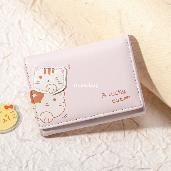 

Designer Women High end Fashionable and Cute Card Bag Fashionable and Minimalist PU Short 30% Discount Classic Lightweight Large Capacity Zero Wallet, Blue