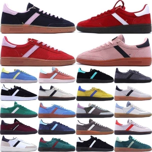 

Top Men Women Casual Shoes For Handballs Designers Spe Core Black Navy Gum Chalk White Light Blue Clear Pink Platform Outdoor Sneakers Size 36-45, Red