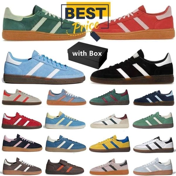 

Handball SPZL Trainers Spezials Sneakers with box Green SparK Navy Blue Black White Gum Yellow Casual Shoes for Men and Women, Red