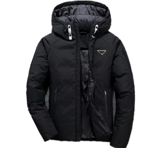 

Designer coat jacket White Duck Down Jackets Fashion Casual Hooded Down Jacket Thickened Warm Outdoor Sports Down Jacket Outerwear Parkas, Black