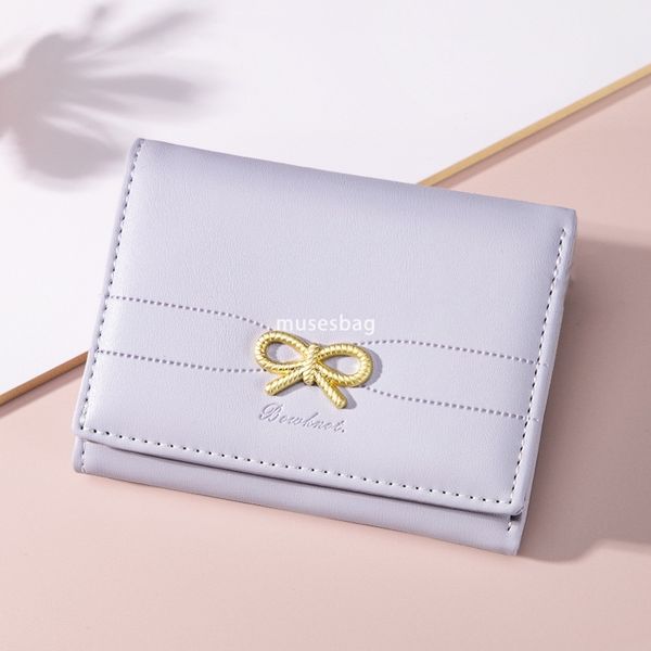 

High end Women Fashion Classic Vintage Cute High end Card Bag Multiple Card Positions Short Style 30% Off Practical Multi functional Small Zero Wallet, Purple