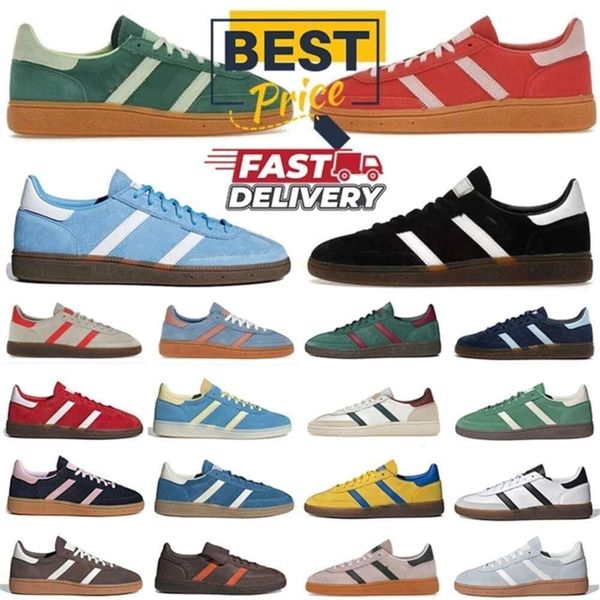 

Designer HandballSPZL Trainers Spezials Sneakers Navy Core Black White Gum Pink Night Light Black Yellow Running Shoes for Men and Women, Blue