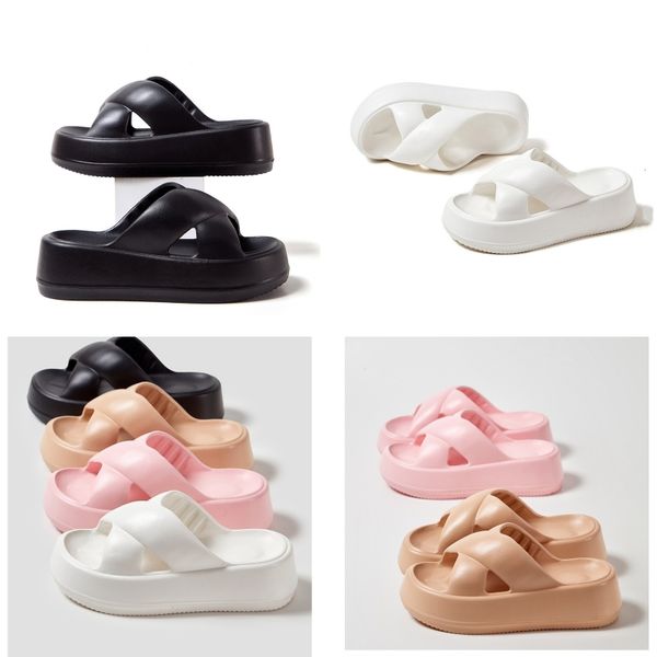 

designer slippers sandals leather sandals summer and winter beach flat bottomed plush slippers Stylish, classic and casual, Blue