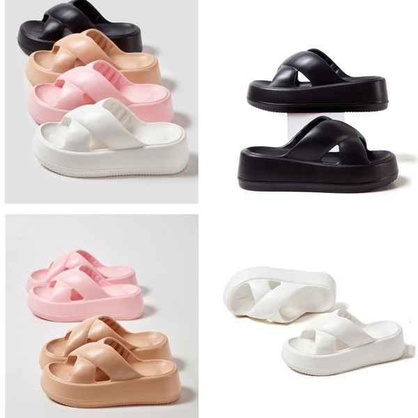 

Women's Slippers Low Heel Designer Sandals Black High Quality Low Heel Calf Leather Summer Beach Slippers