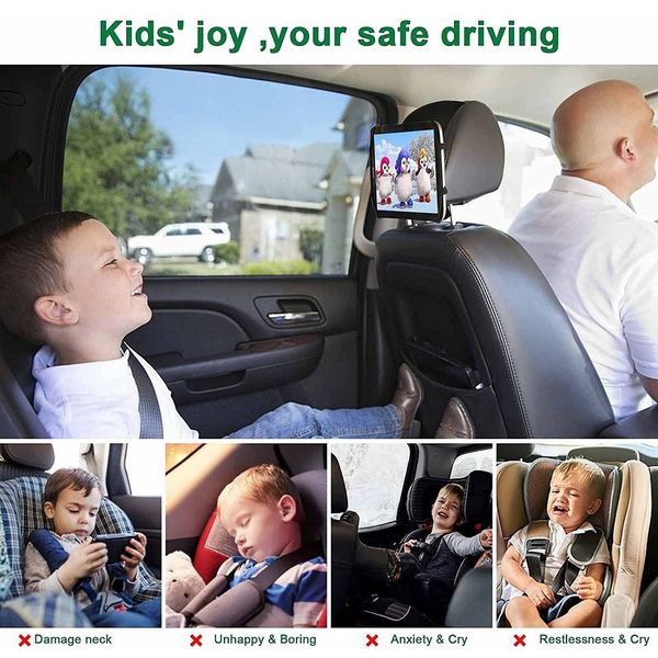 

Cover Silicone Adjustable Stretchable Car Seat Back Holder Car Headrest Mount Tablet PC For iPad Tablets Phone s