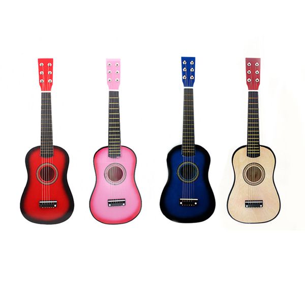 

Inch 23 Folk Acoustic Guitar Beginner Music Instrument 6-String Guitar Kids Toy (Pink) Guitars s