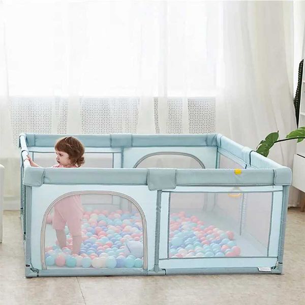 

Rail Baby Safe Childrens Amusement Pen Newborn Baby Fence Game Amusement Park Indoor Childrens Anti Collision Amusement Pen with Pull Ring WX6.4, Orange