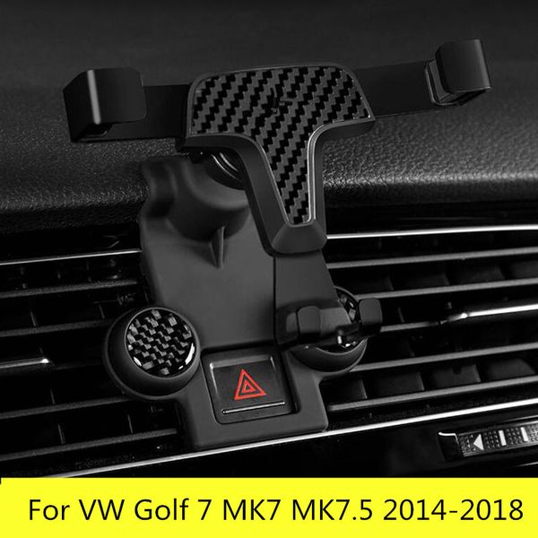 

Phone Gravity Holder Case Air Vent Mount Cradle Stand For VW Golf 7 MK7 MK7.5 R GTI GTE 2014-2018 Car Styling Accessories MK MK.5
