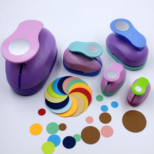 25mm Die-Cut Machines DIY Craft Hole Puncher for Scrapbooking Circle Cutters Kids Scrapbook Paper Cutter Embossing Sharper