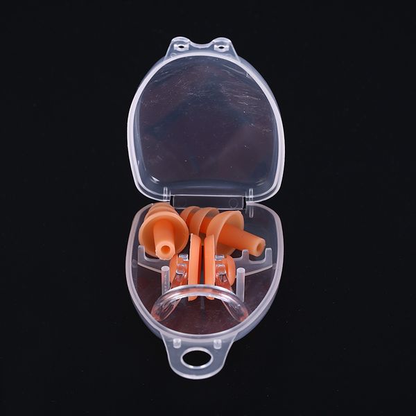 1 Set Good Sleep Soft Ear Plugs Waterproof Soft Silicone Swimming Set Nose Clip Ear Plug Earplug Tool Sleep Accessories