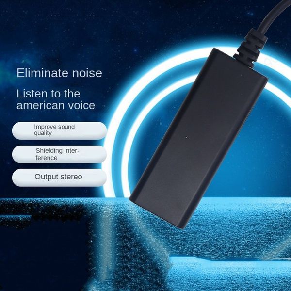Grwibeou 3.5mm Aux Audio Noise Filter Ground Loop Noise Isolator Eliminate for Car Stereo Audio System Home Stereo Speaker Line