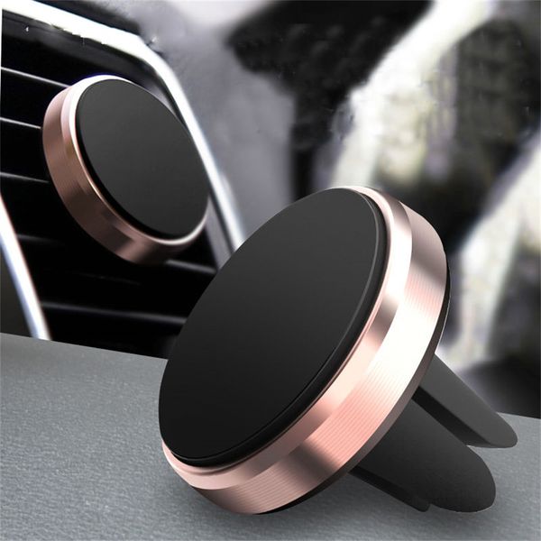 

Car Universal Air Conditioning Air Outlet Magnet Magnetic Car Phone Holder Round Phone Holder Air Vent Clip Bracket Support ic