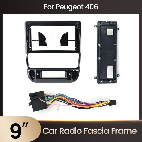 

Radio Car Dashboard Panel Bracket for Peugeot 406 1995-2005 Car Multimedia Android Radio Mounting Panel Frame Including Cables