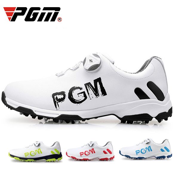 Golf Shoes Mens Leather Waterproof Sneakers Laces Activities Nail Automatic Revolving Spikes Breatheble