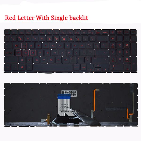 New Laptop Replacement Keyboard Compatible for HP OMEN 4 5 15-DC 15-DC005tx 15-DH TPN-Q211 TPN-C143