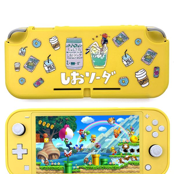 Soft Silicone Case For Nintend Switch Lite Console Colorful Anti-Slip Protective TPU Cover For NS Lite Accessories