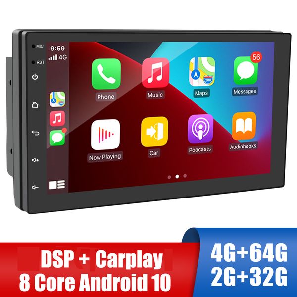 

Audio Stereo Android 10.0 2 Din FM Recevier Hands-free GPS 7/9/10 Inch Bluetooth WIFI Car Radio Carplay Multimedia Player play