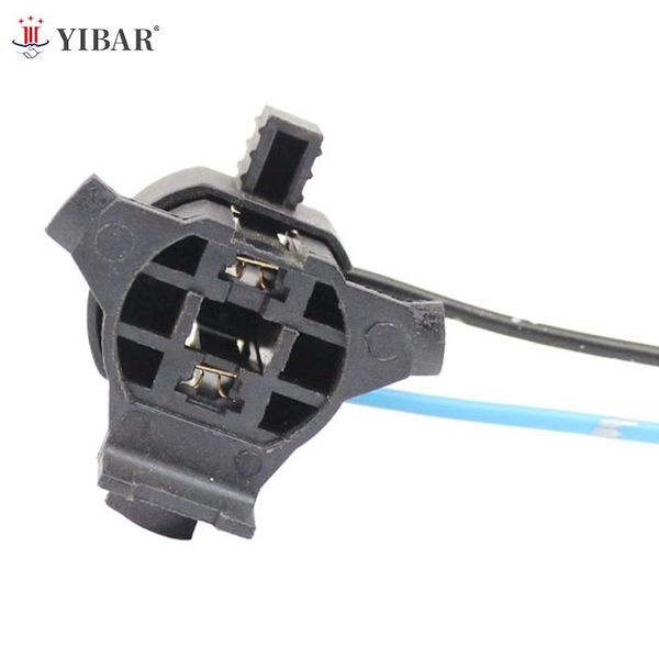 

Bulb 1Pcs Car Socket Lamp Holder H7 Car Light Bulb Socket Copper Wire Double Hole Plug Triangle Circle
