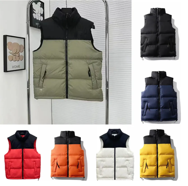 

Designer Mens Women Vest Down Sleeveless Puffer Jacket Autumn Winter Camouflage Face Montage High Quality, Burgundy