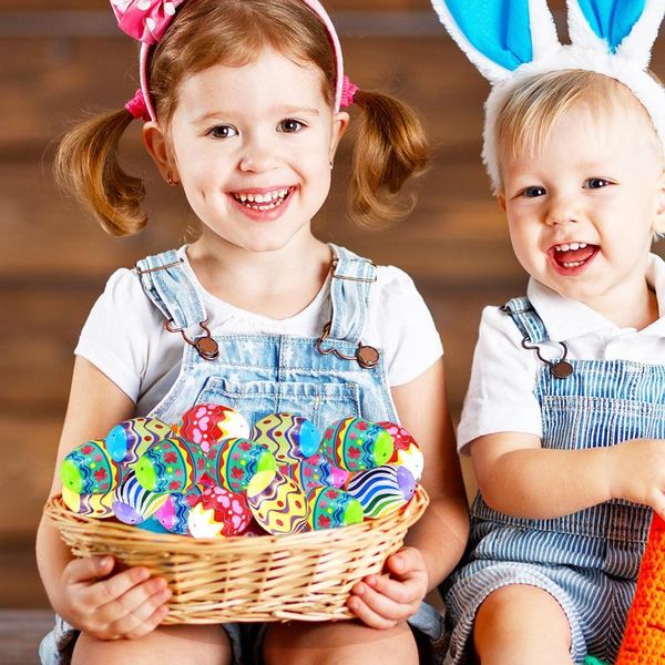 

Eggs Easter With Toys Inside Large Egg Shaped Bucket Easter Egg Durable Party Favor And Basket Stuffer Toy-Filled Egg Decoration