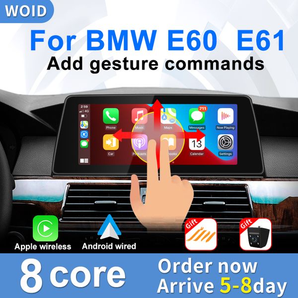 

Auto Android 10.25 Radio Car Multimedia Player Display Screen Carplay For BMW 5 Series E60 E61 E62 E63 CCC CIC WIFI GPS Navi BT play