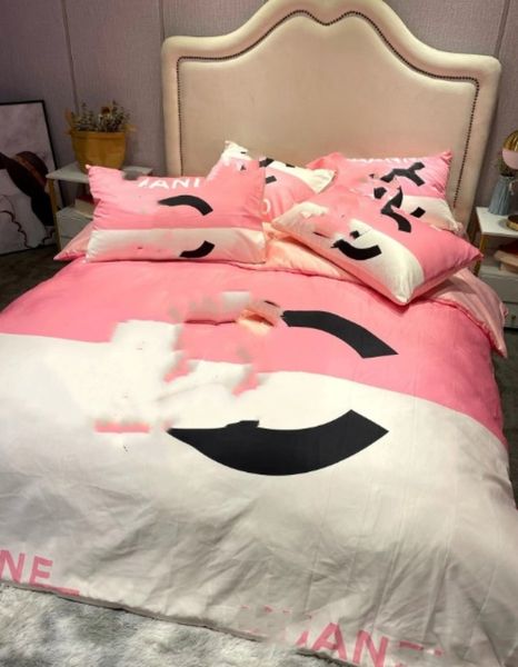 

Trade Fashion Bedding Ice Silk Four-Piece Set Internet Celebrity Brand Spring and Summer hine Washable, Charcoal gray