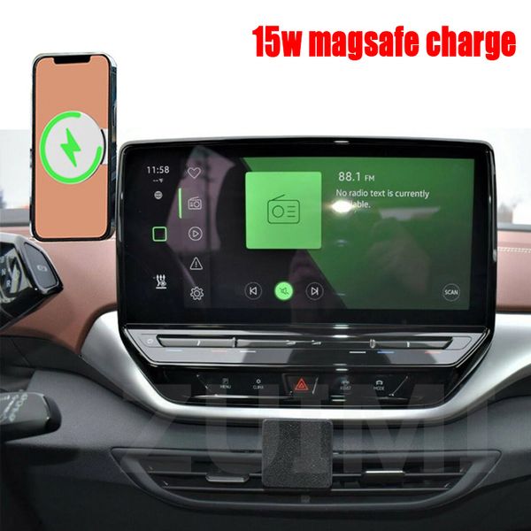

Foldaway Invisible Car Phone Mount Holder with 15W Magnetic Magsafe Charger for VW Volkswagen ID.3 ID.4 X ID.5 MG4 BMW X3 X4 X5 3 4 5