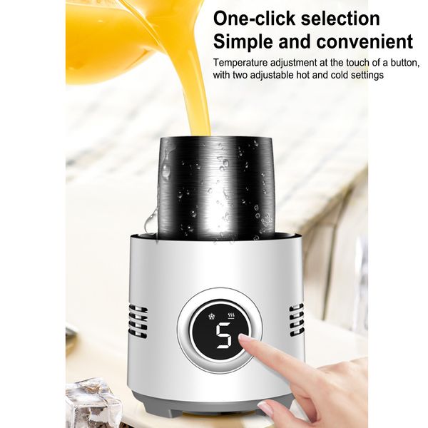 

Refrigerator Mini Car Rapid Cooling and Heating Cup Drinks Cup Portable Cooler Compact Refrigerator for Car Truck Kitchen Home U