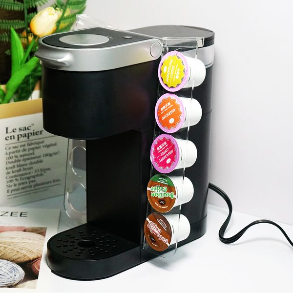 Durable Acrylic Coffee Capsules Pod Hanging Storage Holder Compatible With Single Serve Keurig K-Mini And K Mini PLUS