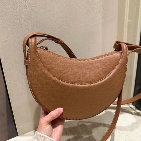 

s Designers bag Handbag Women Vintage Toplevel Barrel Shaped Bags Half Moon Smooth Leather Shoulder Cyme Tote Underarm Bag, Burgundy