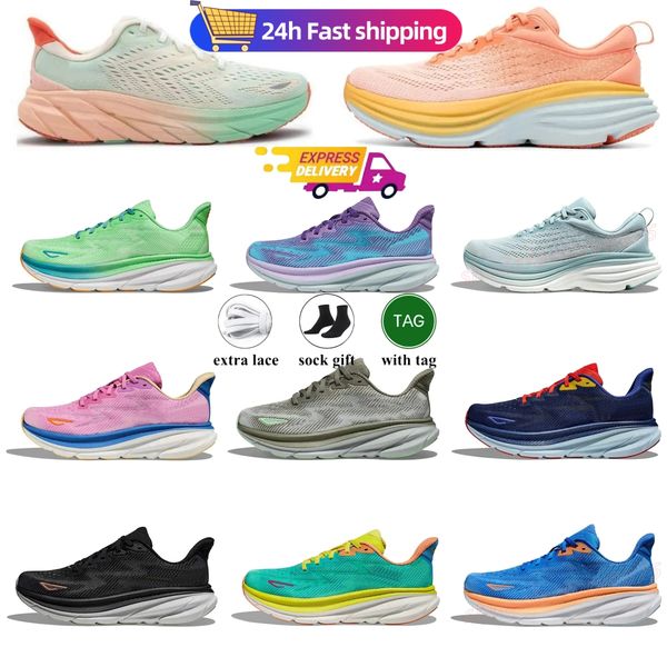 

Men Running Shoes Women Bondi 8 Rocket hokashoe Shoes Mens Sneakers Triple Black White Pink Blue Grey Purple Outdoor Sports Womens Trainers Casual Shoes DHgate, Red