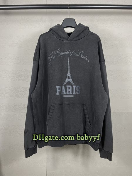 

Men hoodie designer hoodie High quality Sweatshirt Premium Hoodie Streetwear Old retro style Flocking letters Men Plus size hoodie Fashion pullover 8909 sweater, 8909-black