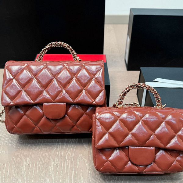 

Designer bag Fashion Leather Woman Women Luxurys Cassic Shoulder bag Handbags Clutch Flap crossbody Messenger bag fortune bag 24m, Small burgundy