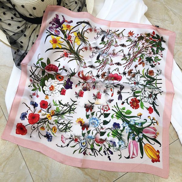 

Charm Designer Size silk Headband ral Plaid Letter real Boutique Wrap Scarf Silk Soft Comfortable Fashion Print 50X50CM go