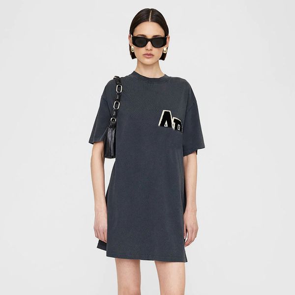 

24ss High Quality Designer Summer Cotton Dress New Classic Embroidered Letter Print Wash Water Stir Fried Color Dresses T-shirt Women Casual Pullover Skirt Tees Tops, Yellow