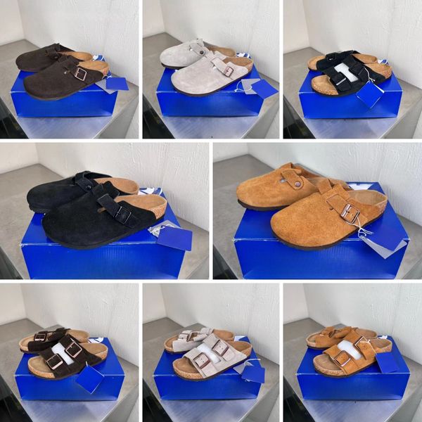

desiner slippers sandals famous women womens slippers slippers mens sheepskin slippers casual shoes Daily Outfit Buckle brown shoes 35-45, A2