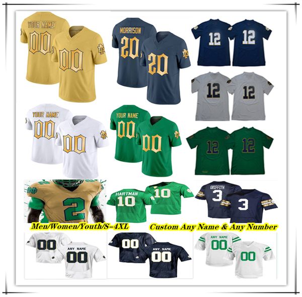 

Notre Dame College Football Jersey Riley Leonard Joe Montana Jeremiyah Love Jadarian Price Beaux Collins Jaden Greathouse Jack Kiser Xavier Watts Boubacar Traore, Men white style