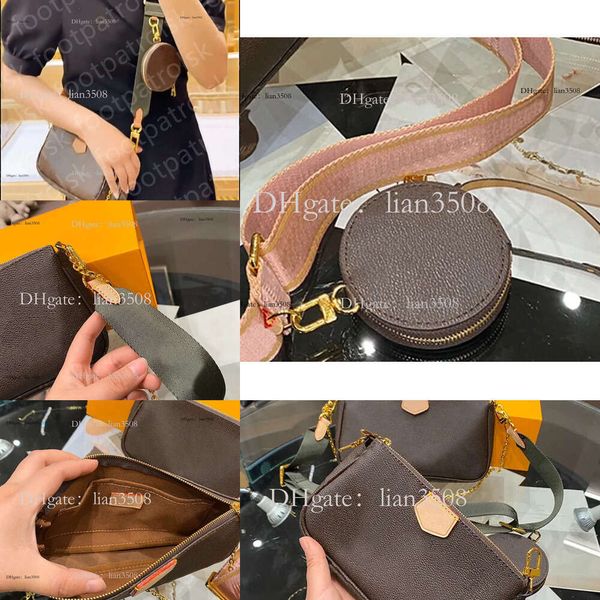 

10A designer bag women mini large fashion high quality handbags cross body removable shoulder straps tote purse three-in-one leather chain wallets DHgate bags, Bronze
