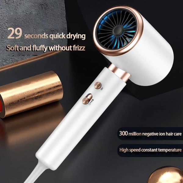 

29 Seconds Quick Drying Dryer 2000W High Speed Low Noise Electric Hair Brush Blue Light Negative Ion Professional DryerXJ241007, White