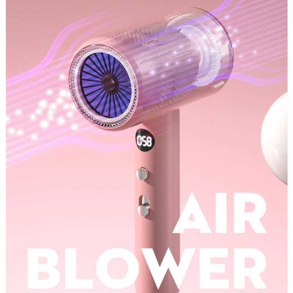 

Advanced Anion Hair Blow Dryer: Gentle Blow-Out with Blue Light Tech, Red