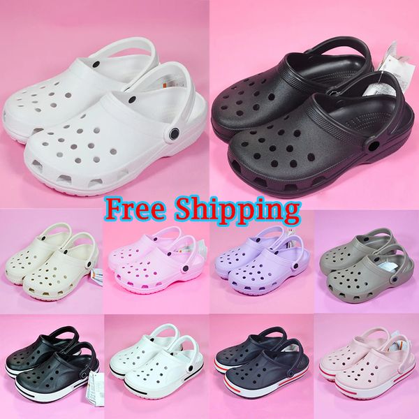 

Free Shipping womens designer clog Sandals kids shoes baby slippers slides Buckle classic mens triple black Waterproof Shoes Nursing Hospital, Green