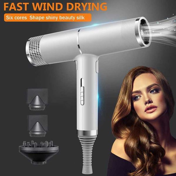 

Strong Wind Dryer Diffuser For Dryers Home Appliances High Power Blow Blue Light Anion Anti-static Hair ToolsXJ241021, Black
