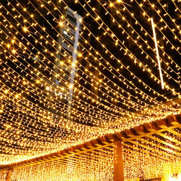 

LED solar light string color flashing outdoor street light decoration small starry sky holiday light Plug in model 10 meters with 100 lights
