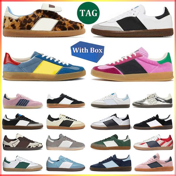 

Vegan OG Wales Running Shoes for Men Women Sneakers Designer Trainers Cloud White Core Black Bonners Collegiate Green Gum Outdoor Flat Sports Sneakers, Coffee