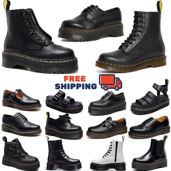 

Free Shipping designer doc marteens boots men women platform sandals famous slides sliders triple black white patent leather slide mens womens outdoor shoes, Khaki