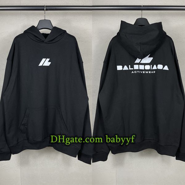 

Men hoodie designer hoodie High quality Sweatshirt Premium Hoodie Streetwear Old retro style Flocking letters Men Plus size hoodie Fashion pullover 8929 sweater, 8929-black
