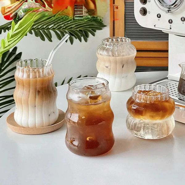 Elevate Your Beverage Enjoyment with Stylish and Elegant Glass Cups - A Must-Have Addition to Your Kitchen Collection - Upgrade 240930